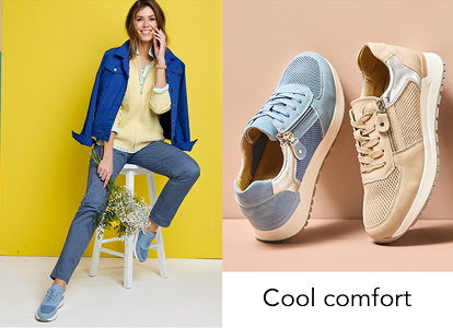 Dr Keller Nubuck Look Trainer with Side Zip and Lace Up